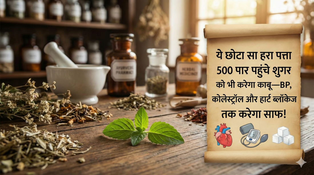 ये छोटा सा हरा पत्ता 500 पार पहुंचे शुगर को भी करेगा काबू—BP, कोलेस्ट्रॉल और हार्ट ब्लॉकेज तक करेगा साफ!