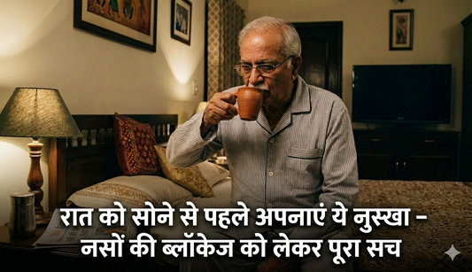 रात को सोने से पहले अपनाएं ये नुस्खा – नसों की ब्लॉकेज को लेकर पूरा सच