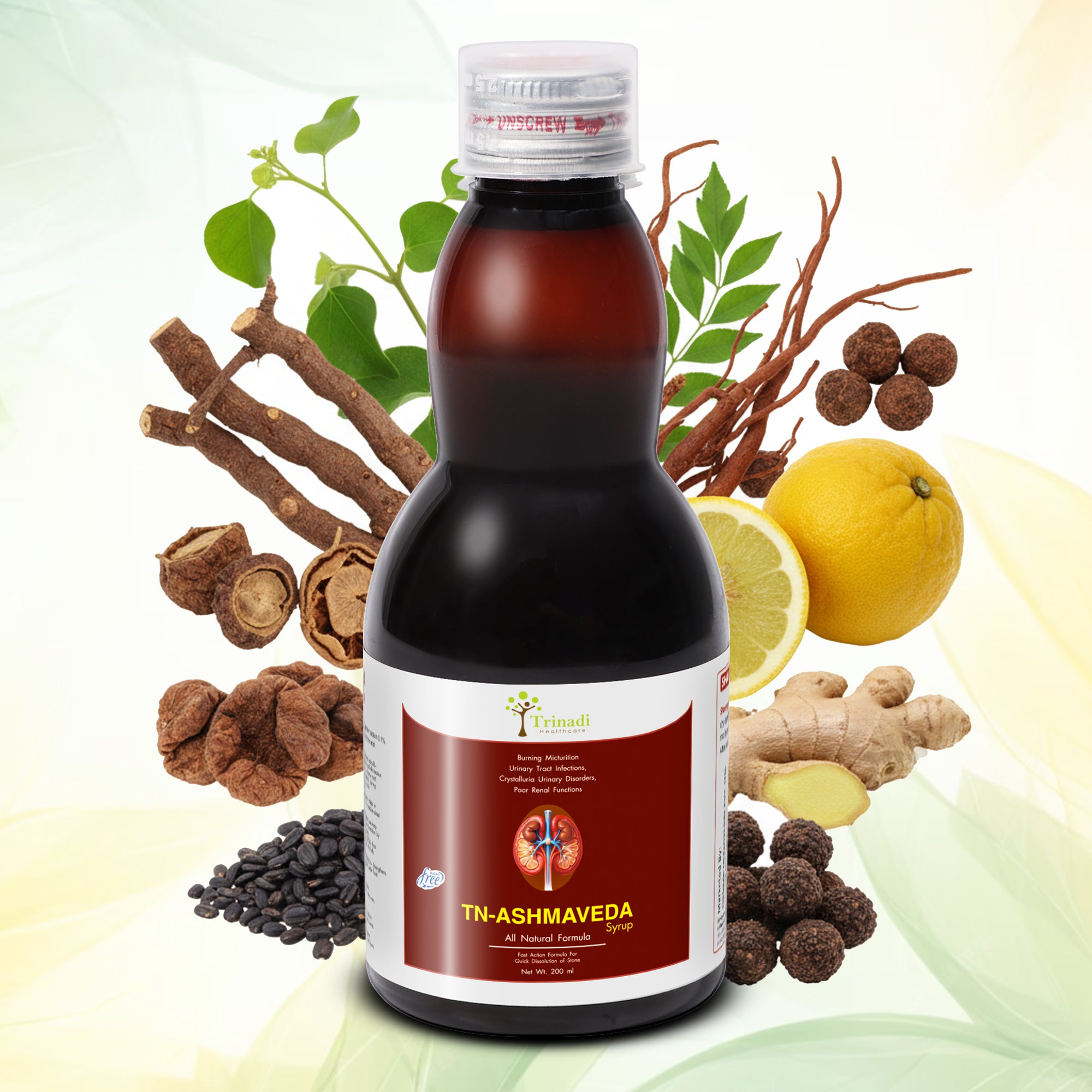 Trinadi Stone Care Syrup/Tablets | Ayurvedic Kidney Stone Remover | Dissolves Renal & Bladder Stones, Relieves Burning Urination, Prevents Recurrence & Supports Urinary Health