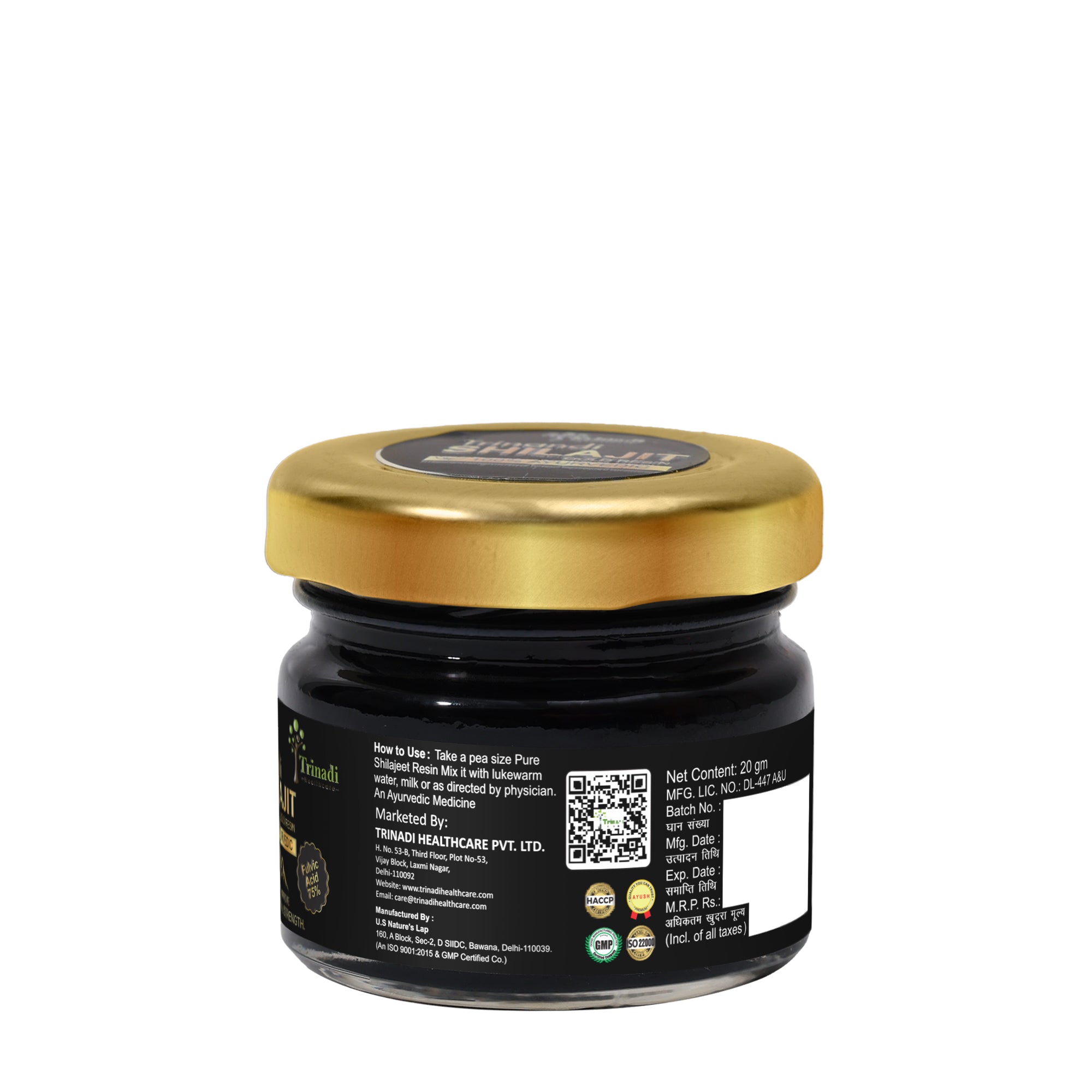 Trinadi Shilajit Gold Resin/Tablets | Ayurvedic Supplement with Pure Shilajit, Ashwagandha, Gokshura & Swarna Bhasma | Boosts Strength, Stamina, Vitality, Energy & Immunity