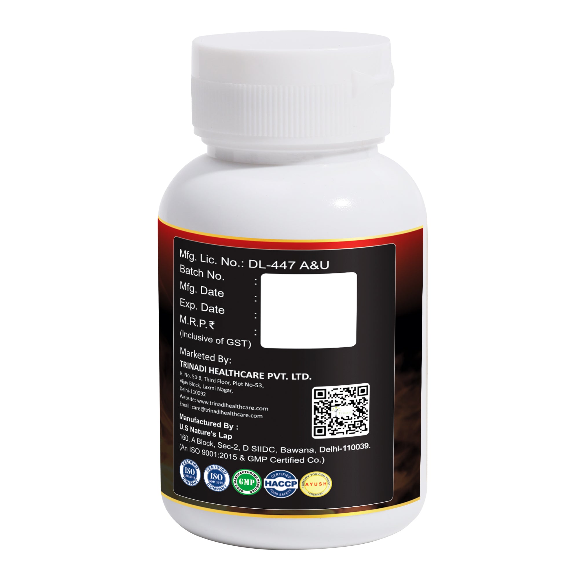 Trinadi Vajravan Tablets | Ayurvedic Testosterone Booster for Men | Enhances Strength, Stamina, Vitality & Libido | Herbal Supplement for Energy, Recovery & Performance