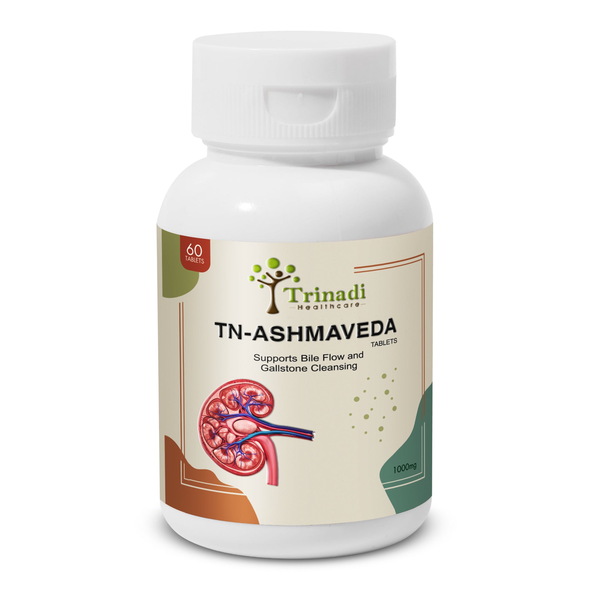 Trinadi TN-ASHMAVEDA Tablets | Ayurvedic Gallstone Care & Liver Support | Promotes Bile Flow, Digestion, Detox & Gallbladder Health | Natural Herbal Supplement