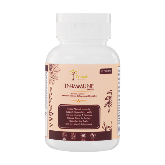 Trinadi TN-Immune Tablets | Ayurvedic Immunity Booster with Natural Antioxidants | Supports Respiratory Health, Energy, Stamina, Stress Relief & Daily Wellness