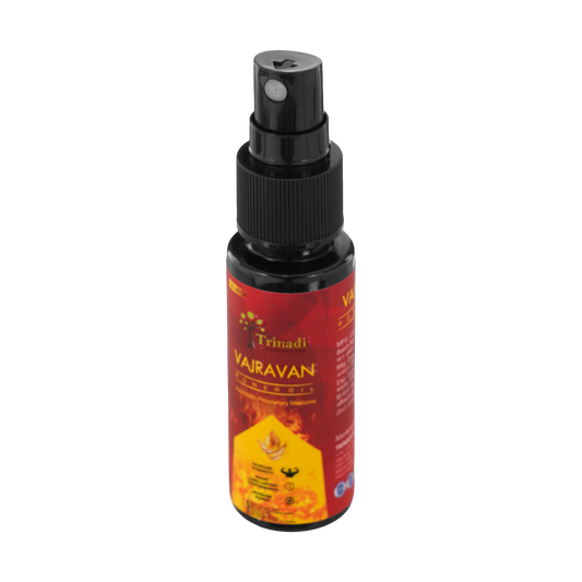 Trinadi Vajravan Power Oil | Ayurvedic Performance & Stamina Massage Oil | Boosts Strength, Endurance, Circulation & Recovery | Herbal Vitality Oil for Men