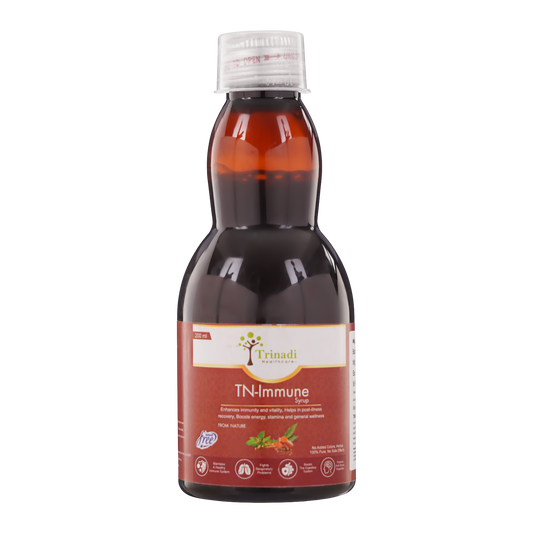 TN-Immune Syrup Ayurvedic Immunity Booster | Natural Antioxidant & Rasayana | Supports Recovery, Energy, Stamina & Wellness | Herbal Supplement for Cough, Cold & Seasonal Allergies